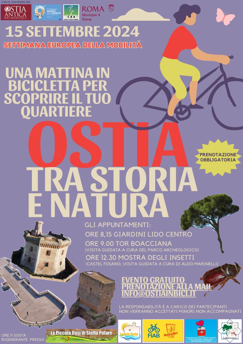 Ostia, tra storia e natura in occasione della settimana europea della mobilità